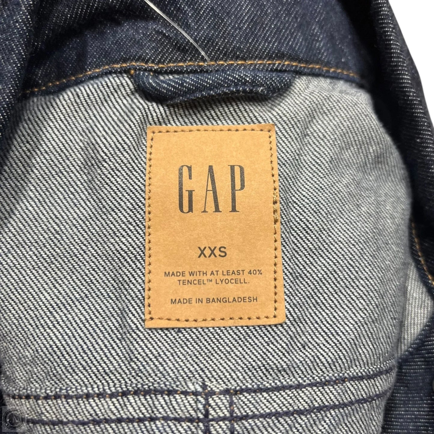 Top Long Sleeve By Gap In Blue Denim, Size: Xxs