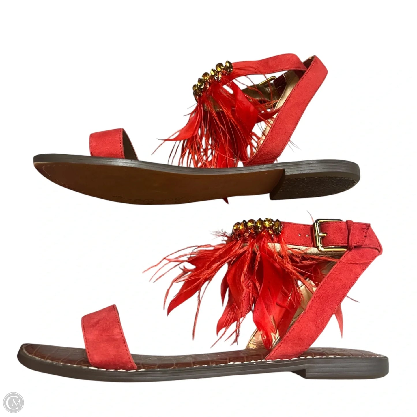 Shoes Flats By Sam Edelman In Red & Yellow, Size: 11