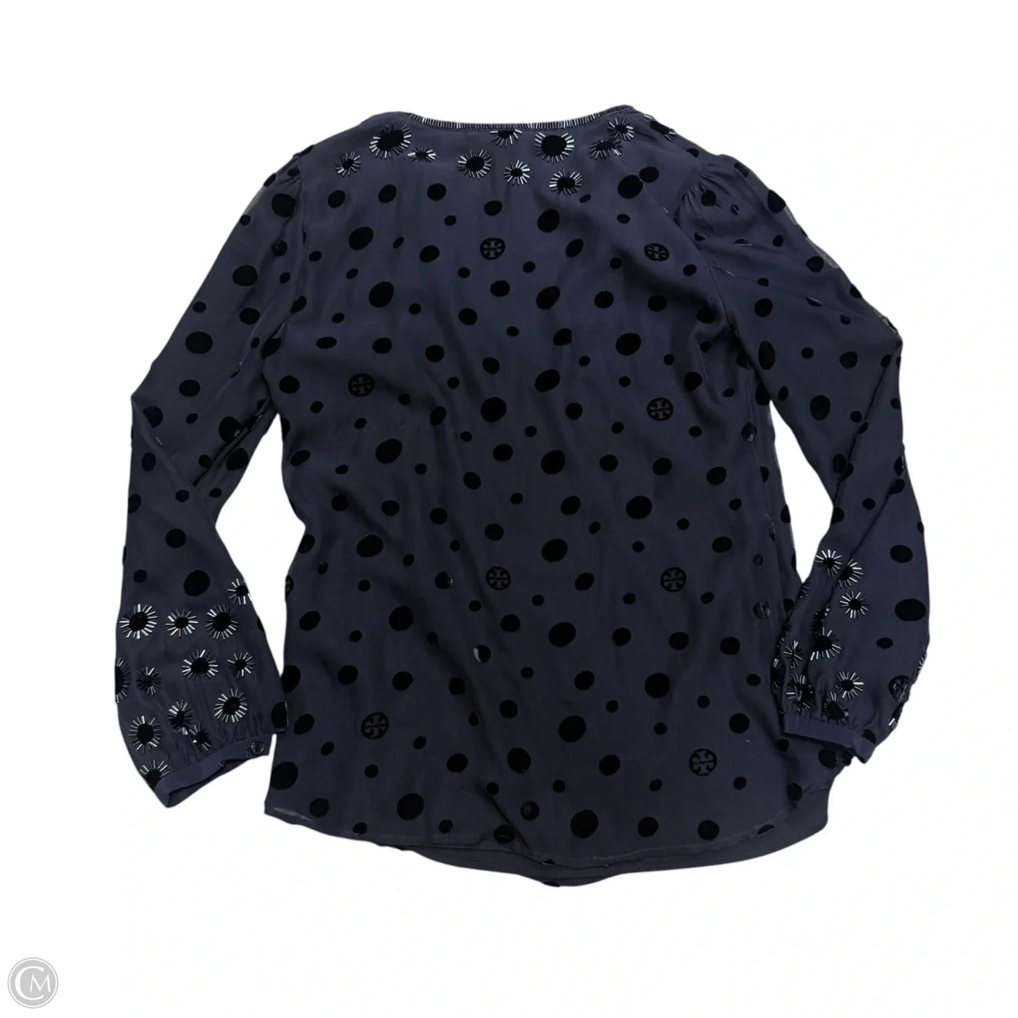 Top Long Sleeve Designer By Tory Burch In Navy, Size: 6