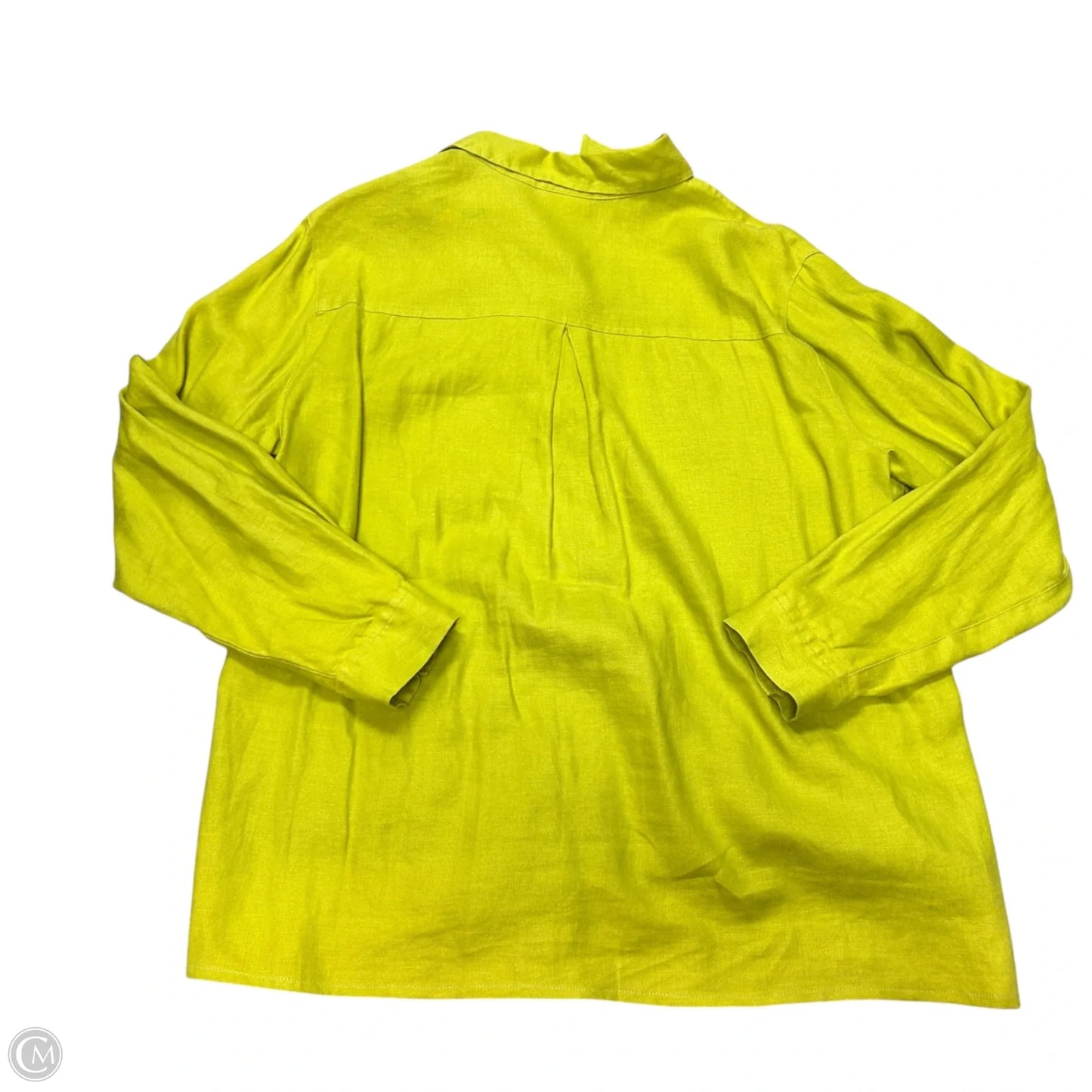 Top Long Sleeve By Chicos In Green, Size: L