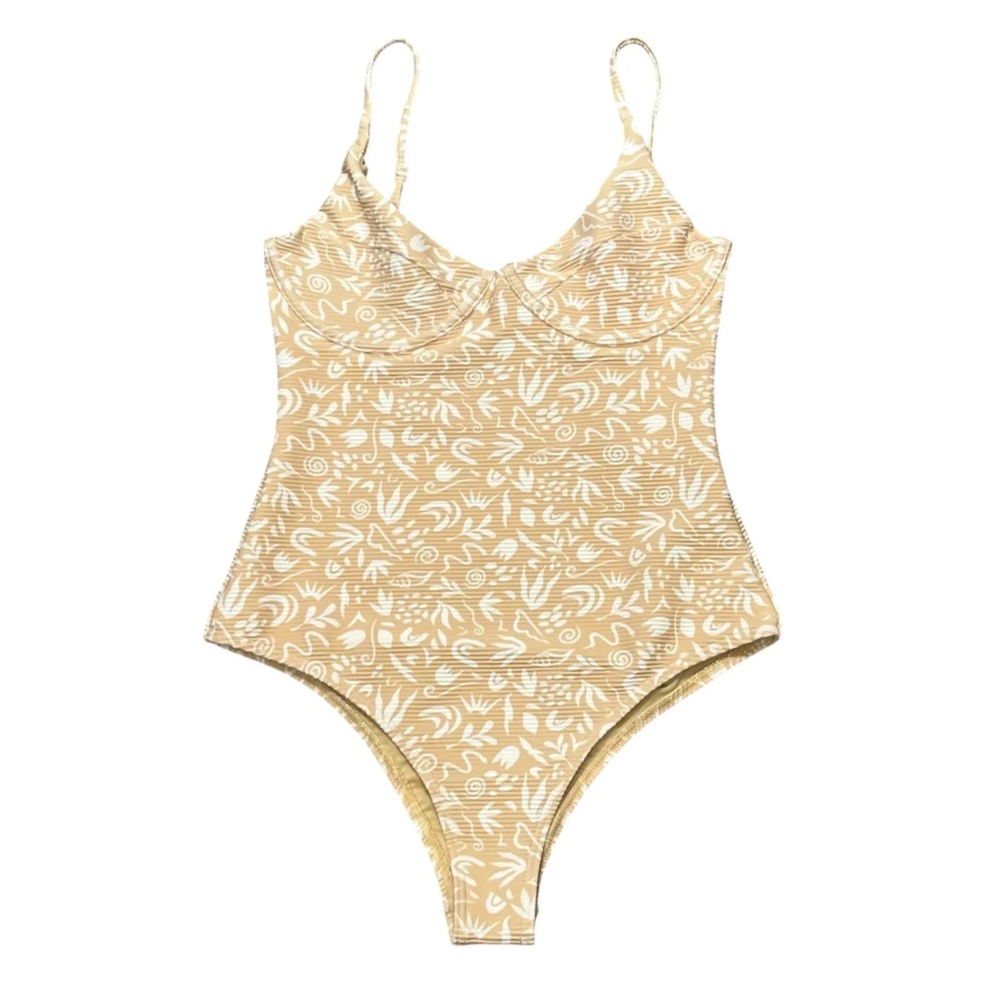Swimsuit By Billabong In Tan & White, Size: S