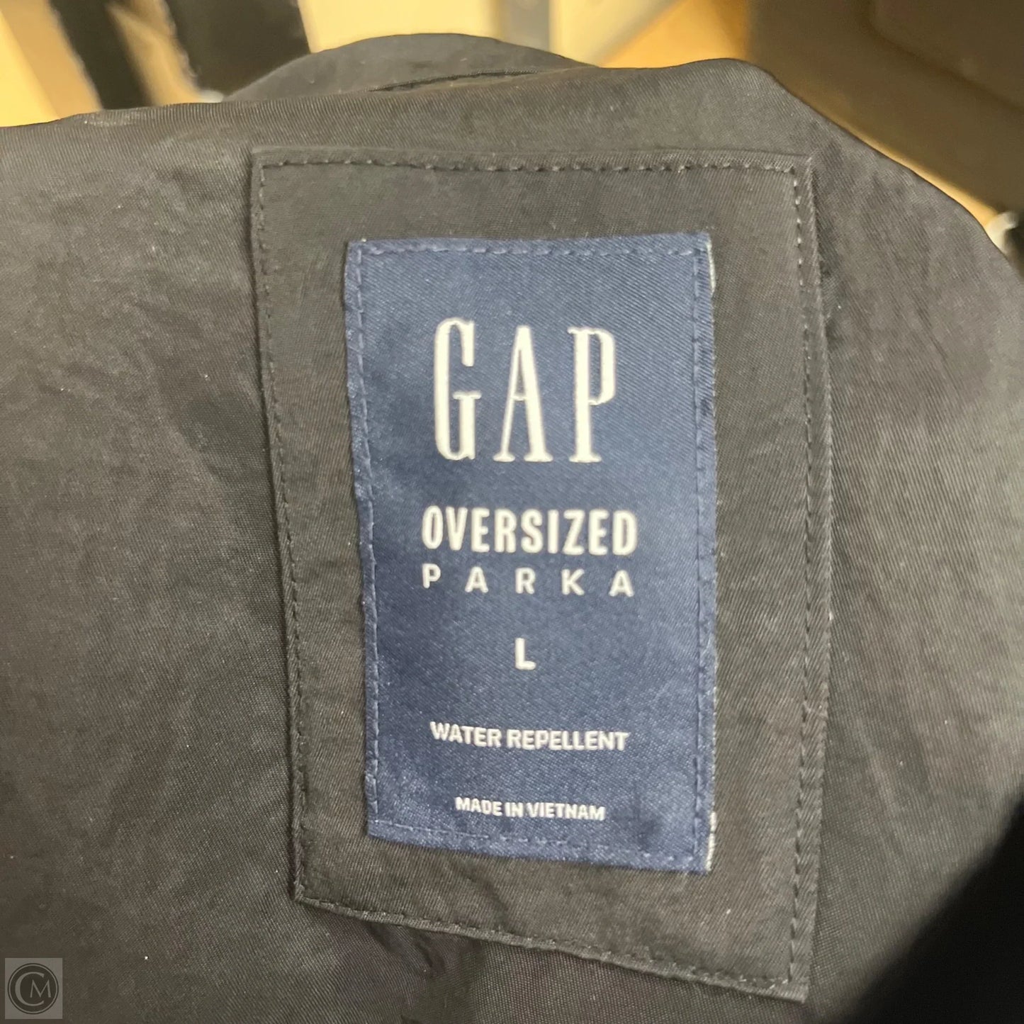 Coat Parka By Gap In Black, Size: L