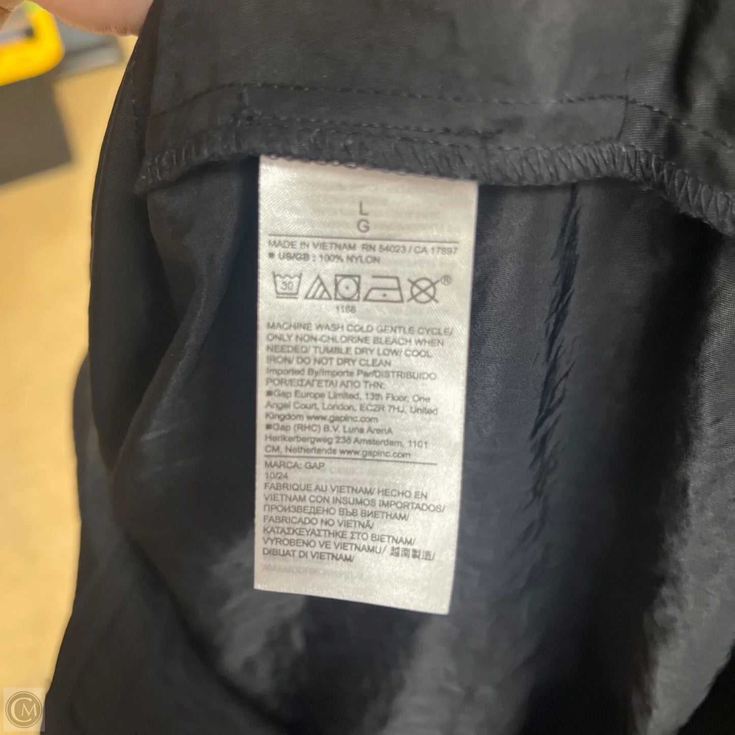 Coat Parka By Gap In Black, Size: L