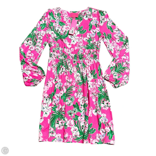 Dress Designer By Lilly Pulitzer In Green & Pink, Size: S