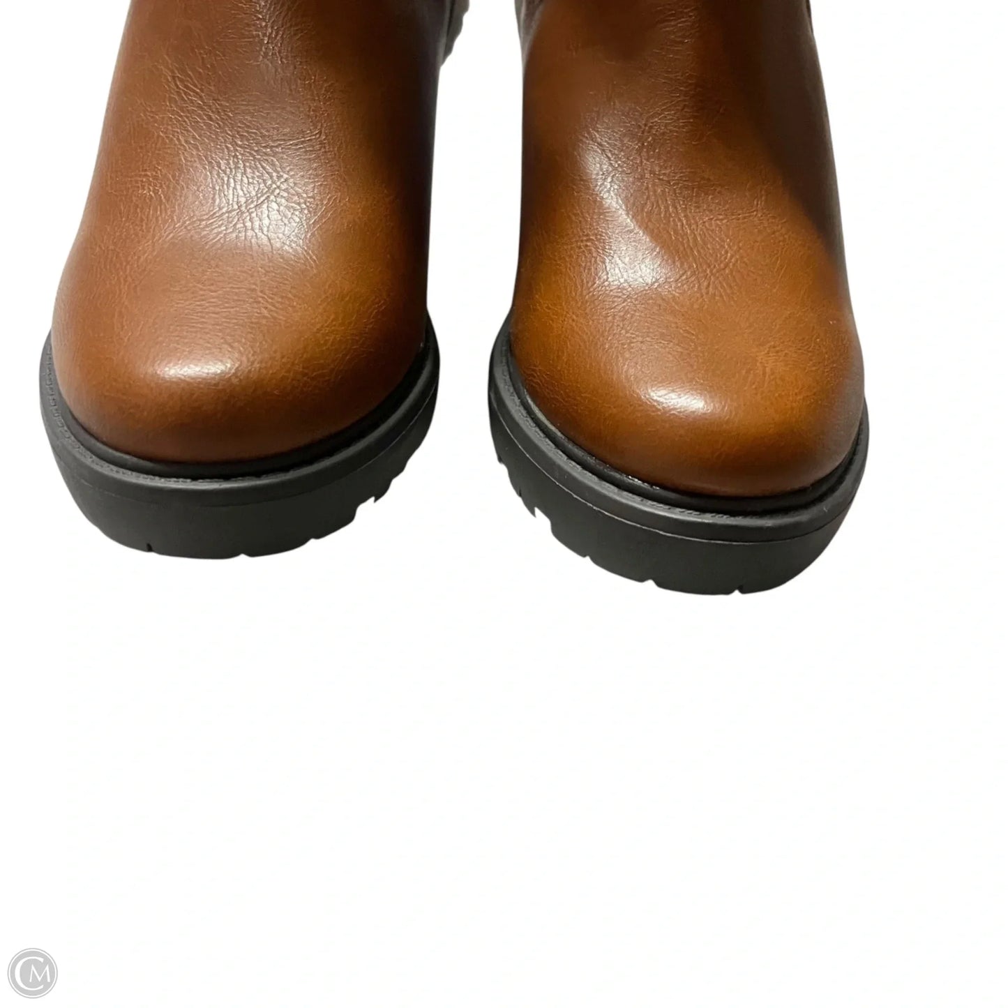 Boots Ankle Heels By Jf In Brown, Size: 6.5