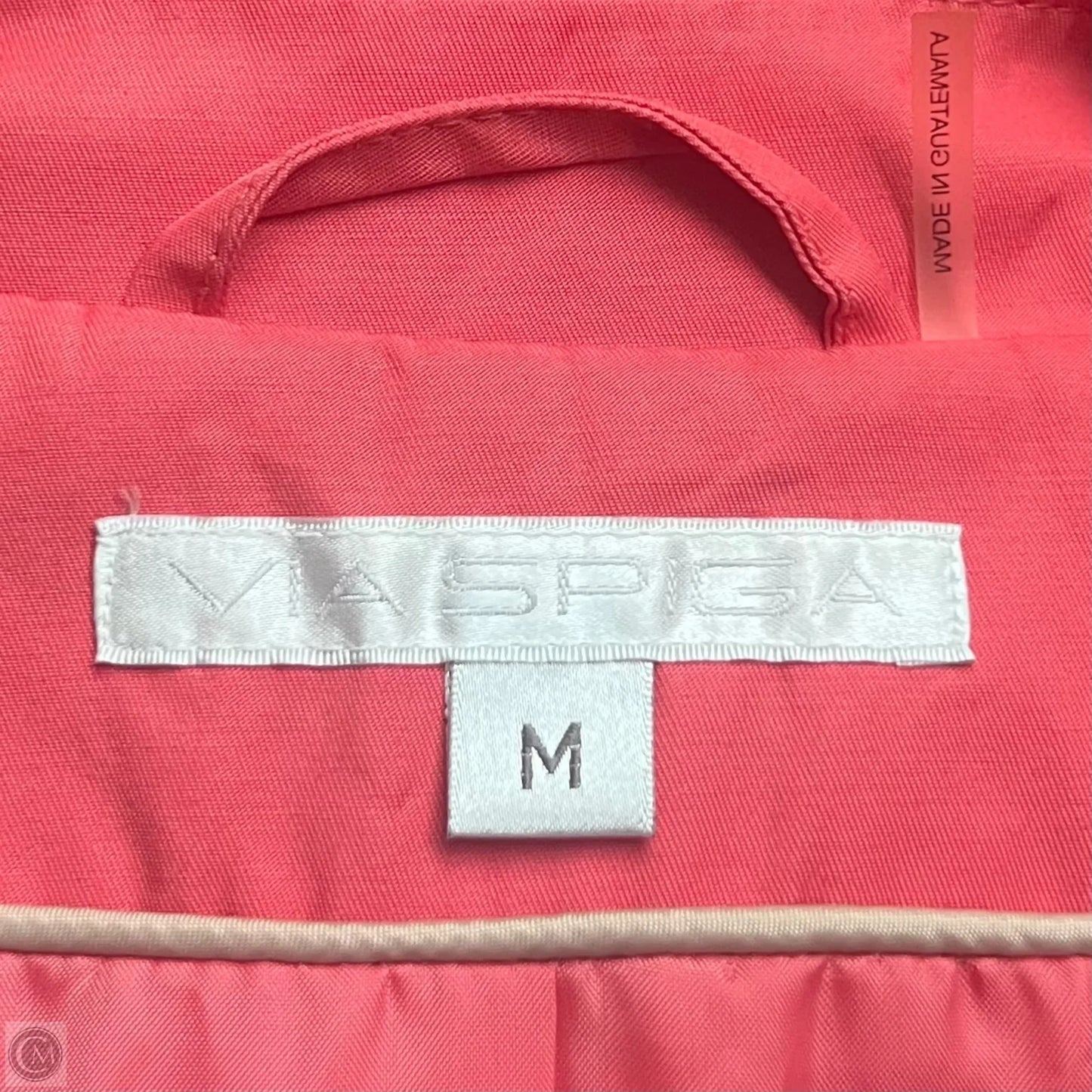 Coat Raincoat By Via Spiga In Coral, Size: M