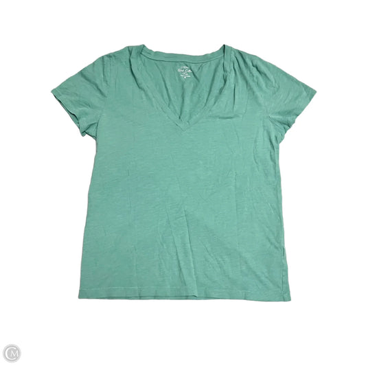 Top Short Sleeve By J. Crew In Green, Size: M