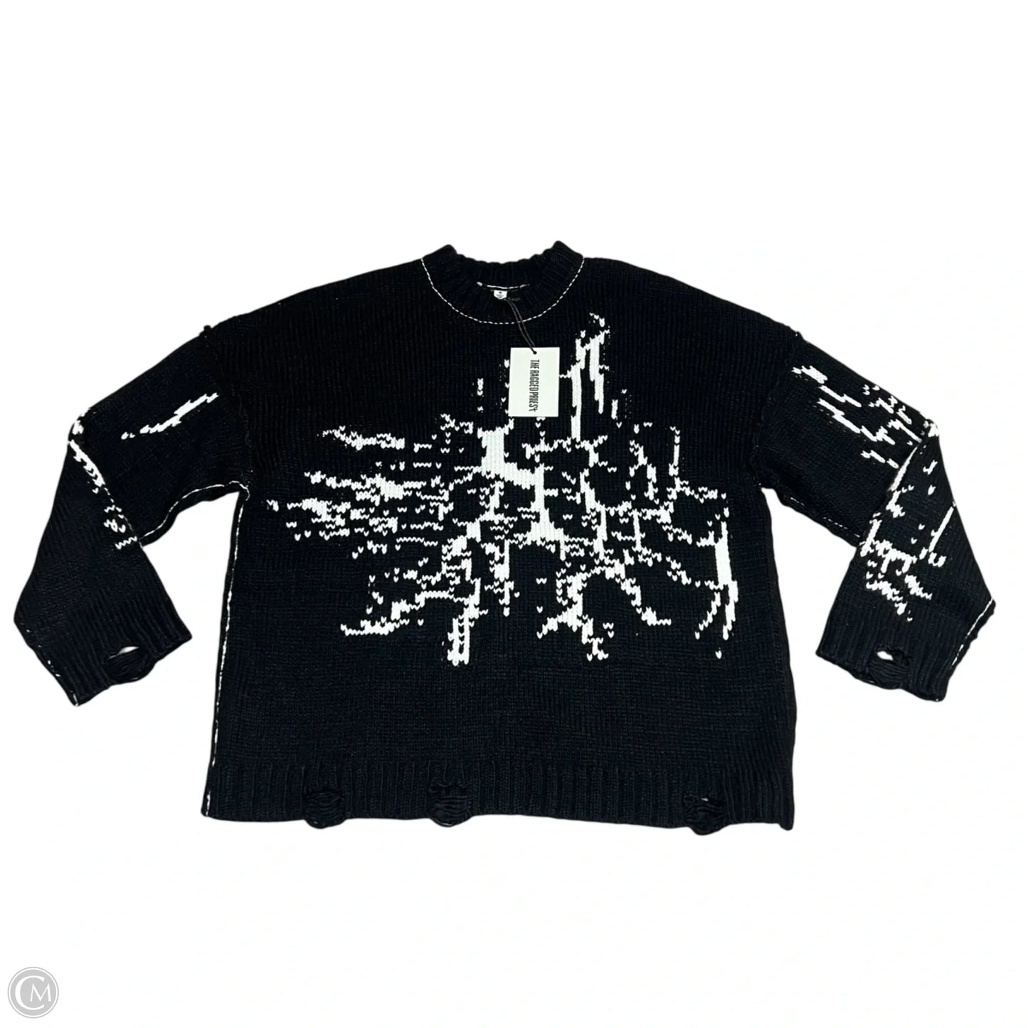 Sweater By The Ragged Priest In Black & White, Size: S