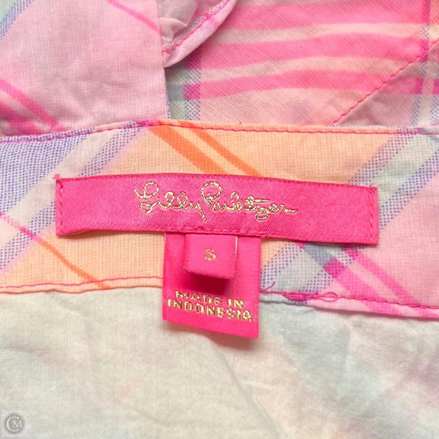 Top Sleeveless Designer By Lilly Pulitzer In Pink & Purple, Size: S