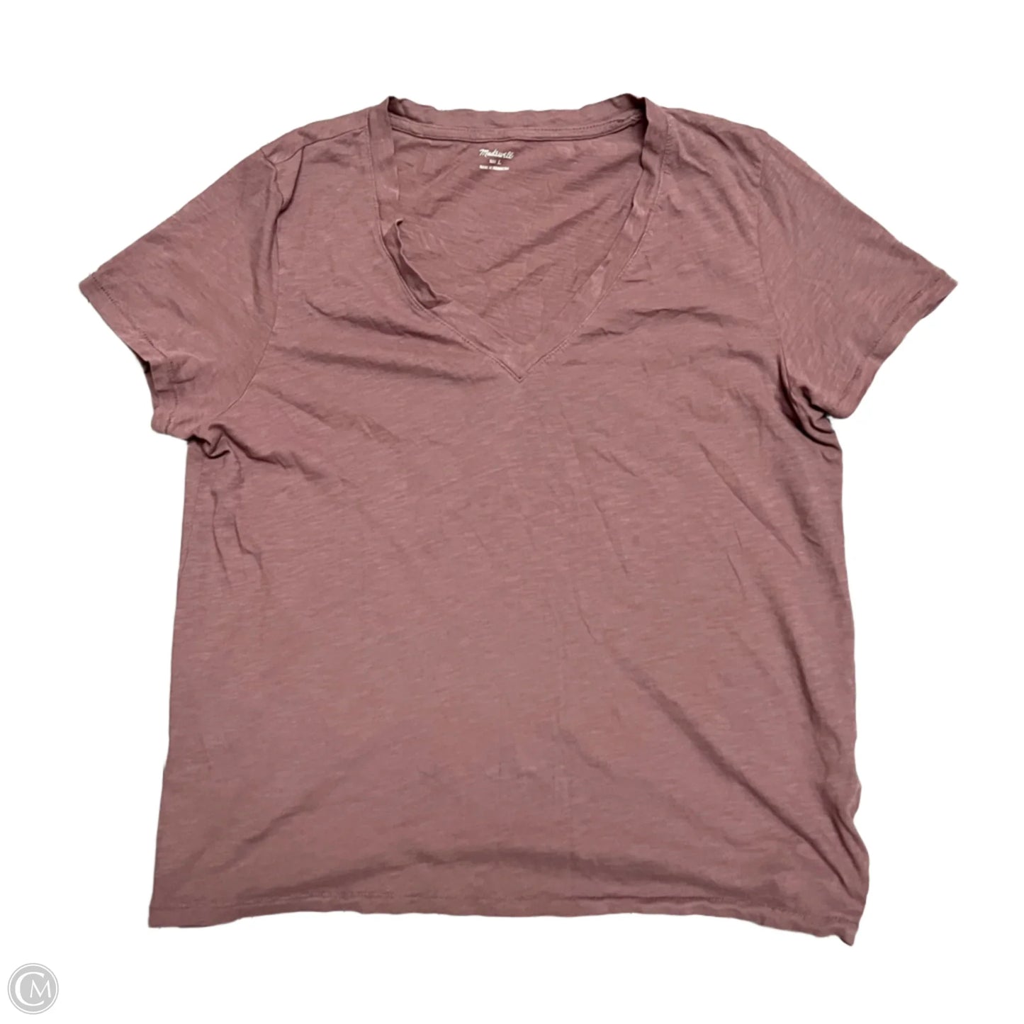 Top Short Sleeve By Madewell In Purple, Size: L