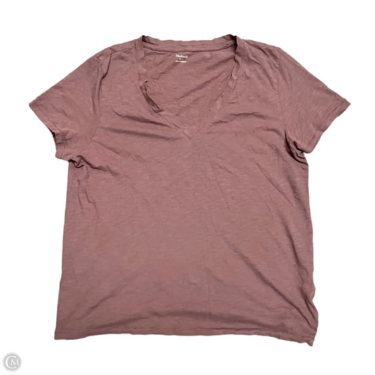 Top Short Sleeve By Madewell In Purple, Size: L