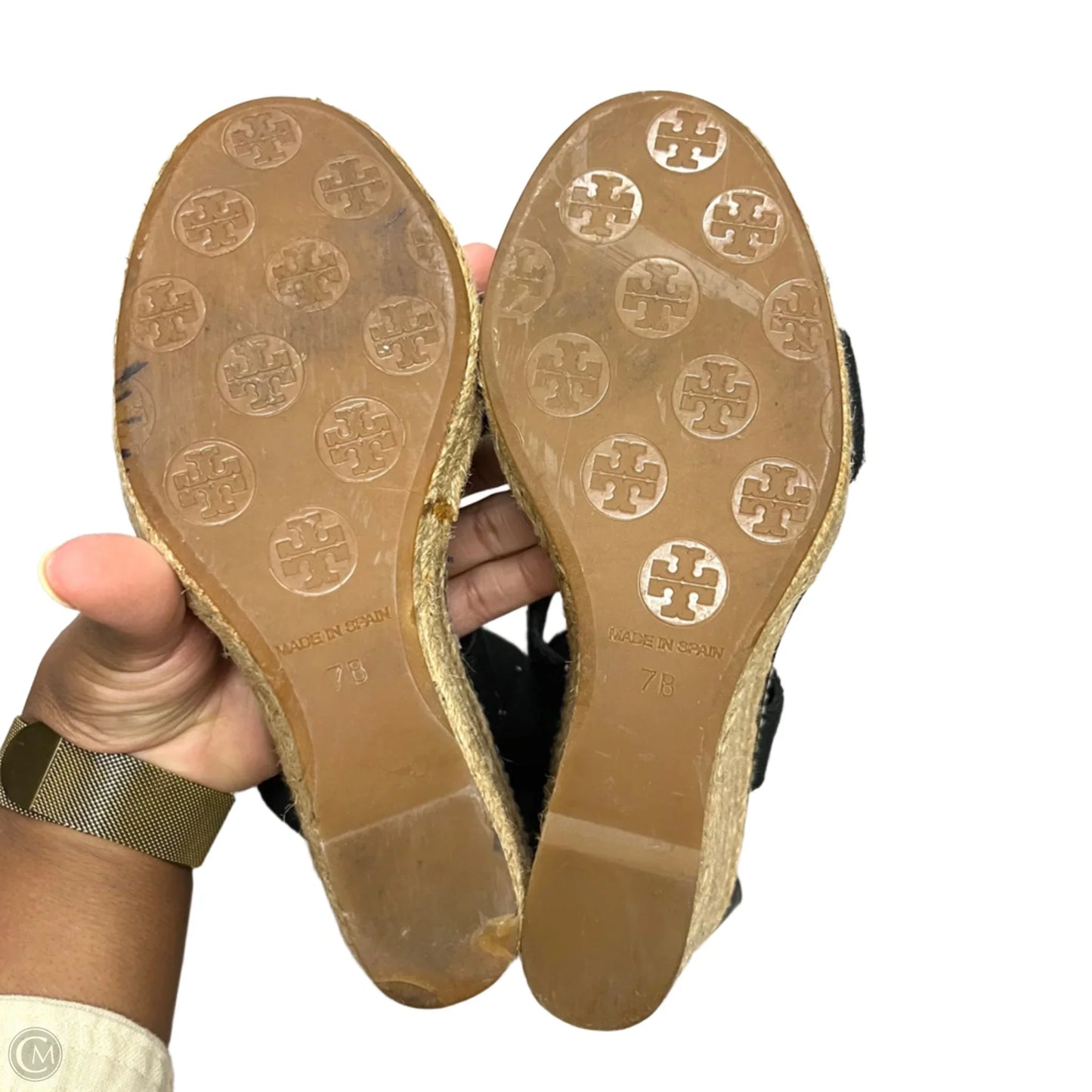 Sandals Designer By Tory Burch In Black, Size: 7