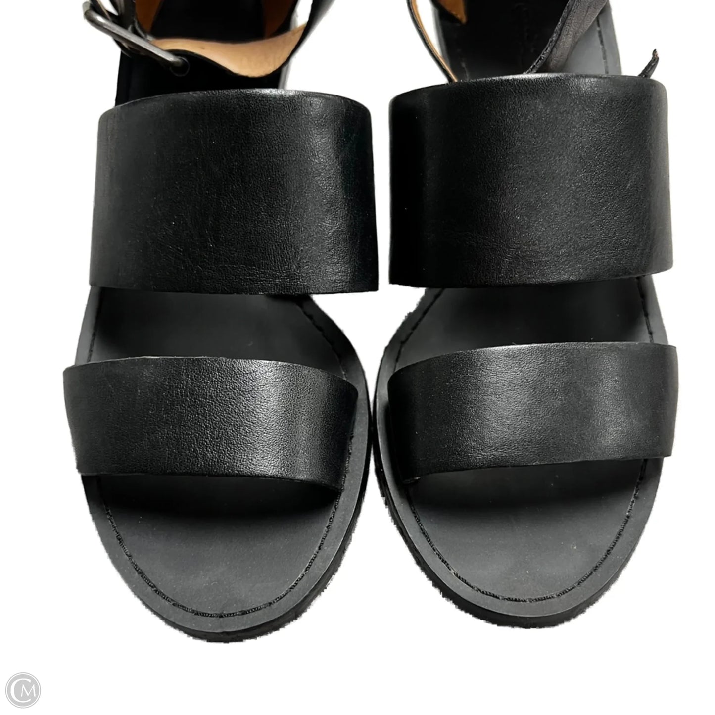 Sandals Heels Block By Madewell In Black, Size: 6.5