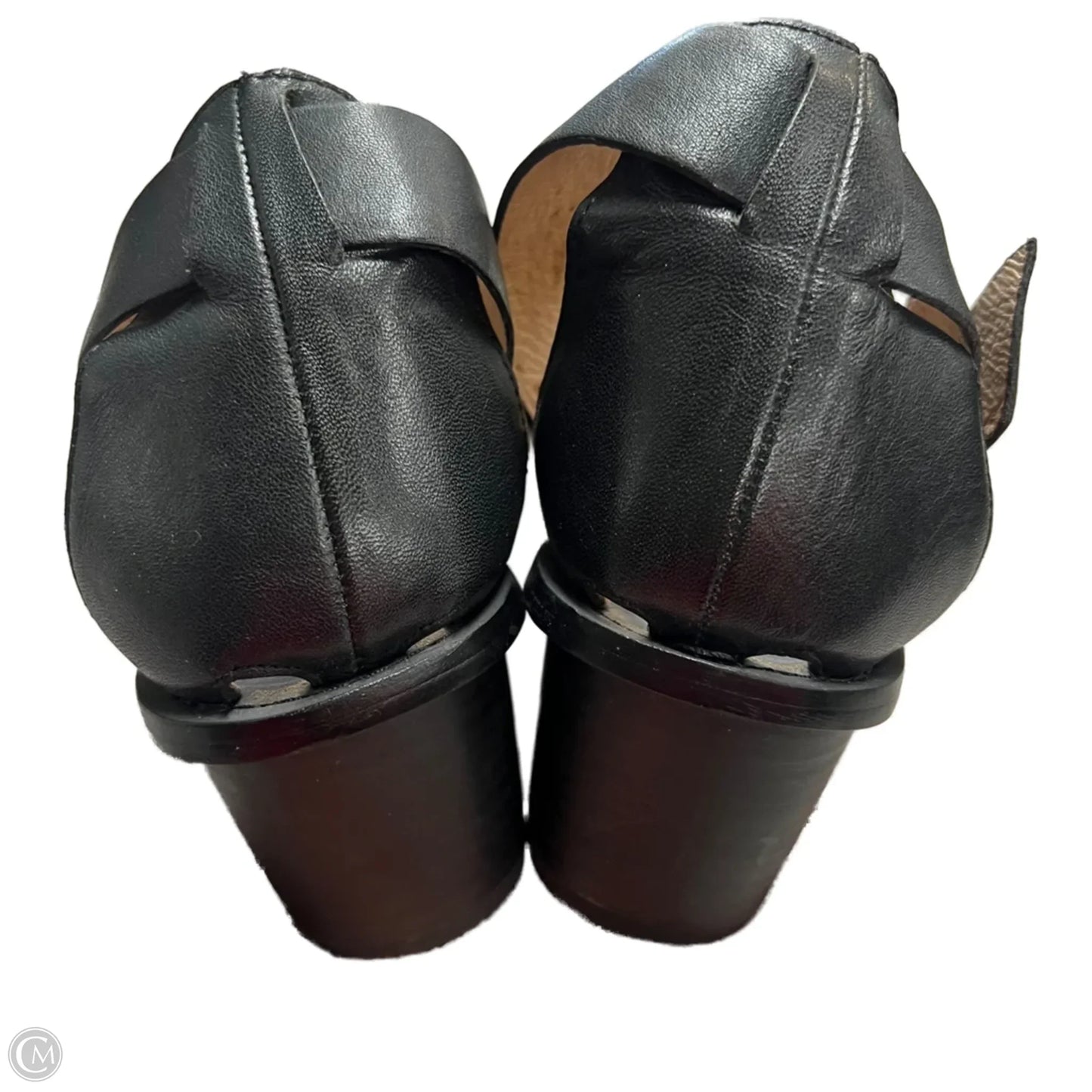 Sandals Heels Block By Madewell In Black, Size: 6.5