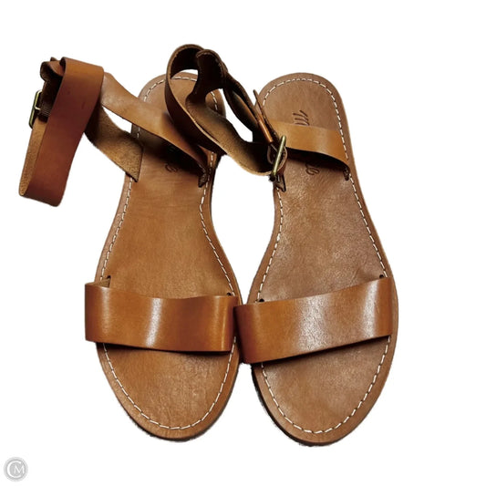 Sandals Flats By Madewell In Brown, Size: 7.5