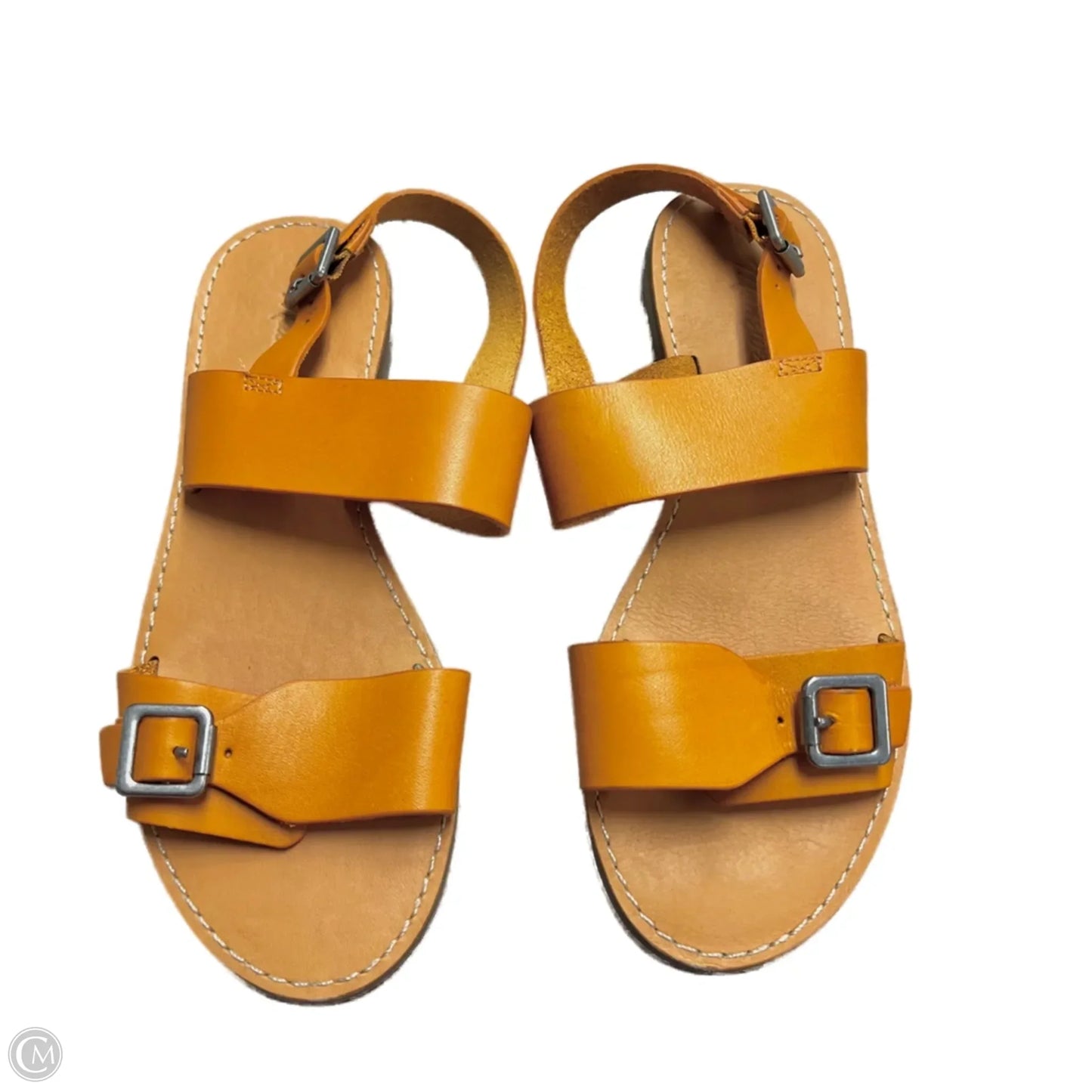 Sandals Flats By Madewell In Orange, Size: 7