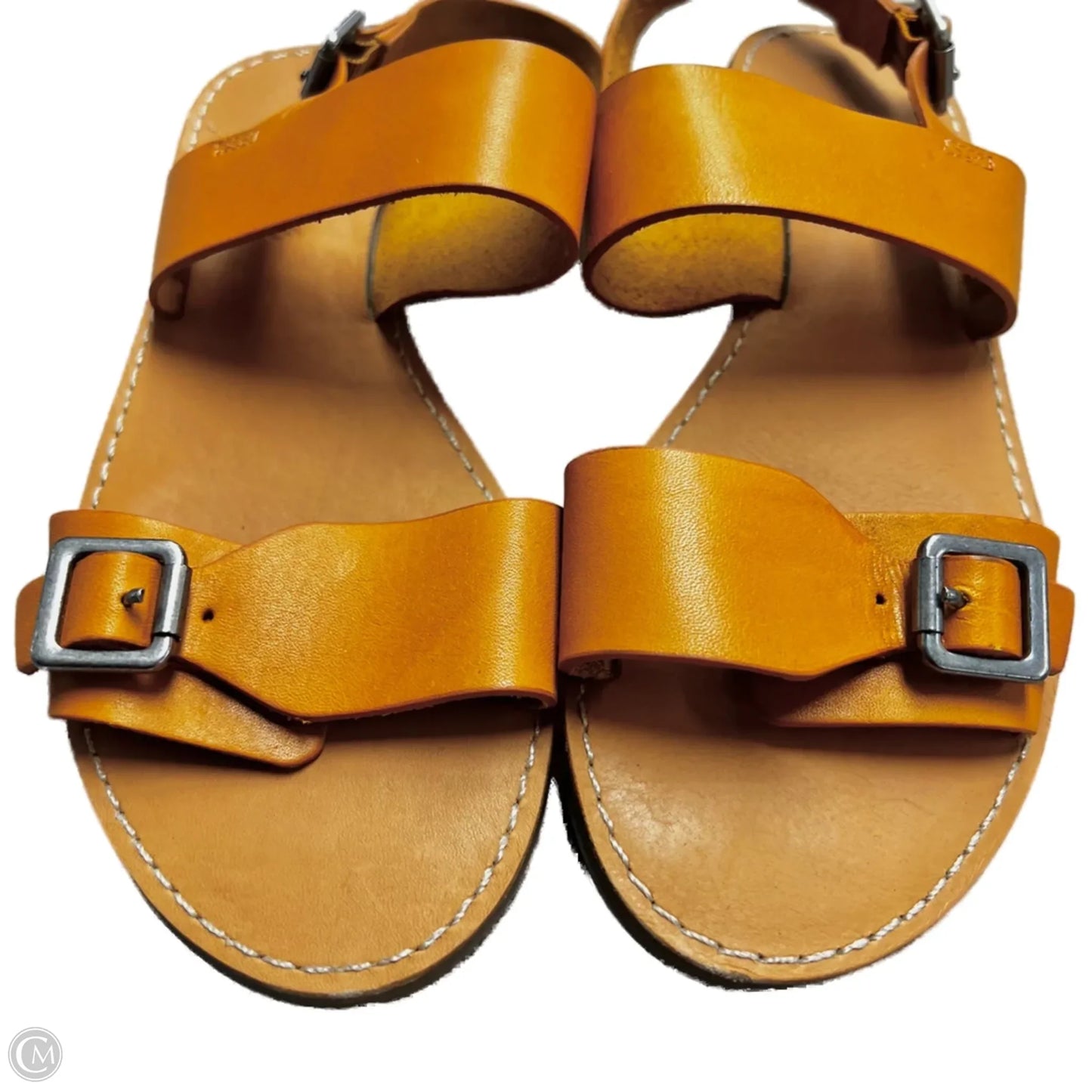 Sandals Flats By Madewell In Orange, Size: 7