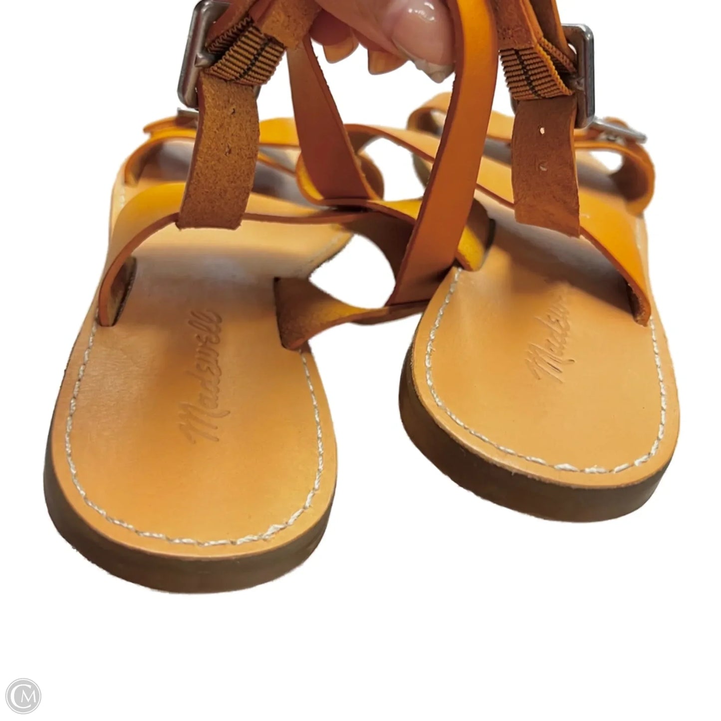 Sandals Flats By Madewell In Orange, Size: 7