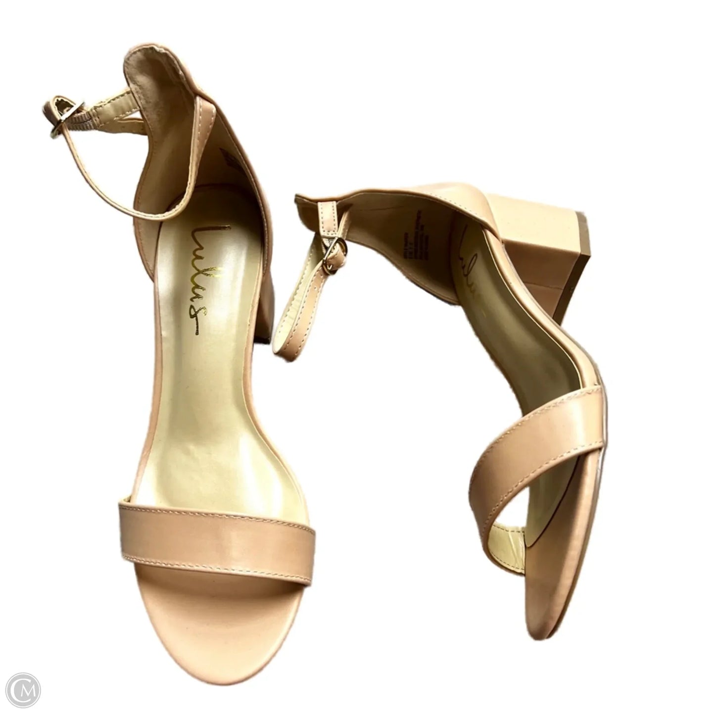 Sandals Heels Block By Lulus In Pink, Size: 7.5