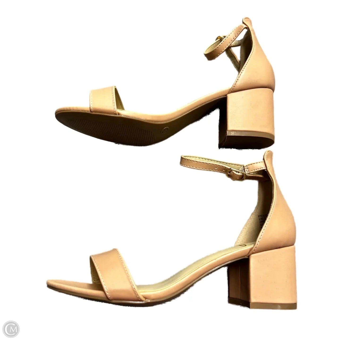 Sandals Heels Block By Lulus In Pink, Size: 7.5