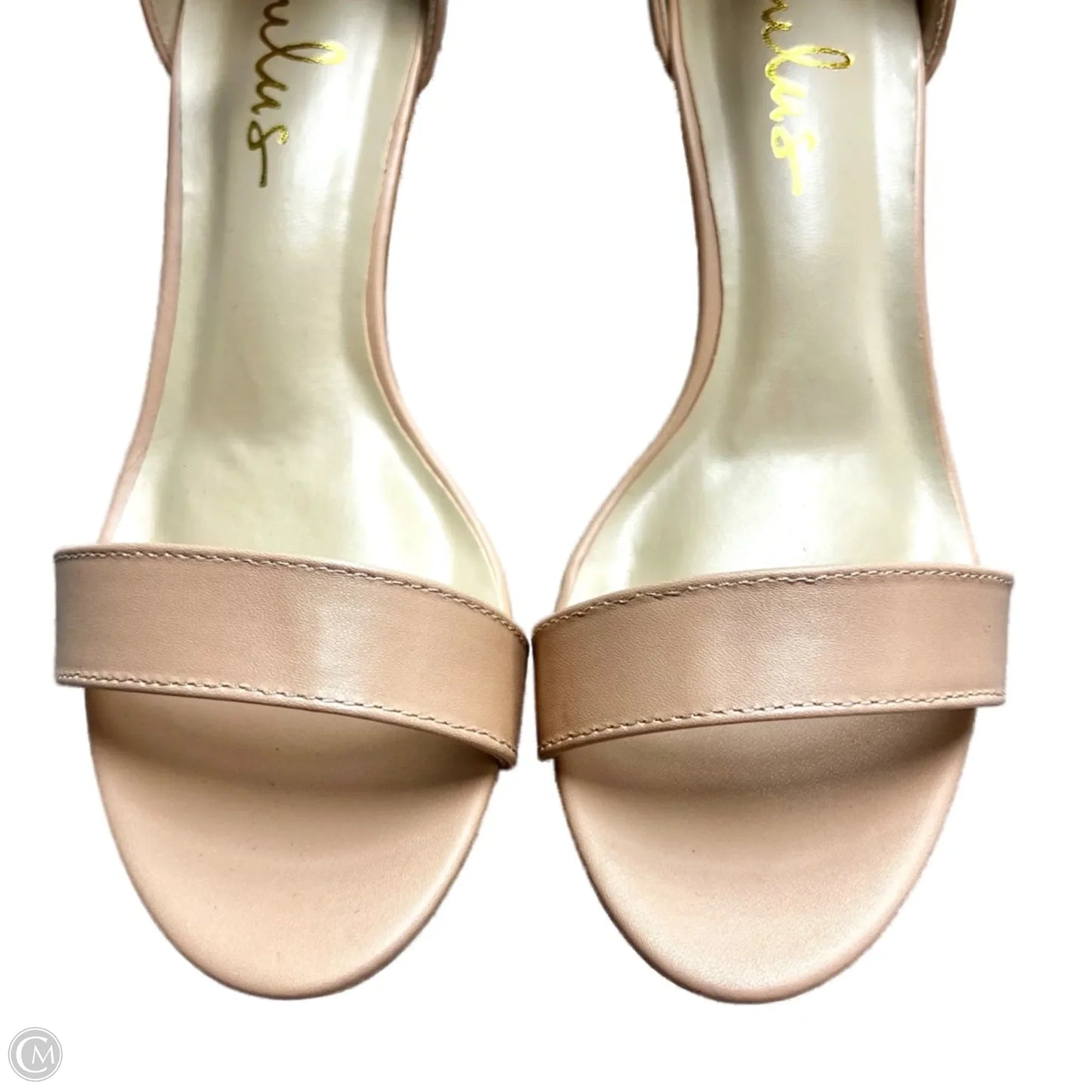 Sandals Heels Block By Lulus In Pink, Size: 7.5