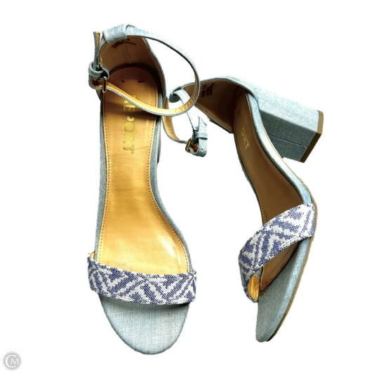 Sandals Heels Block By Report In Blue, Size: 7.5