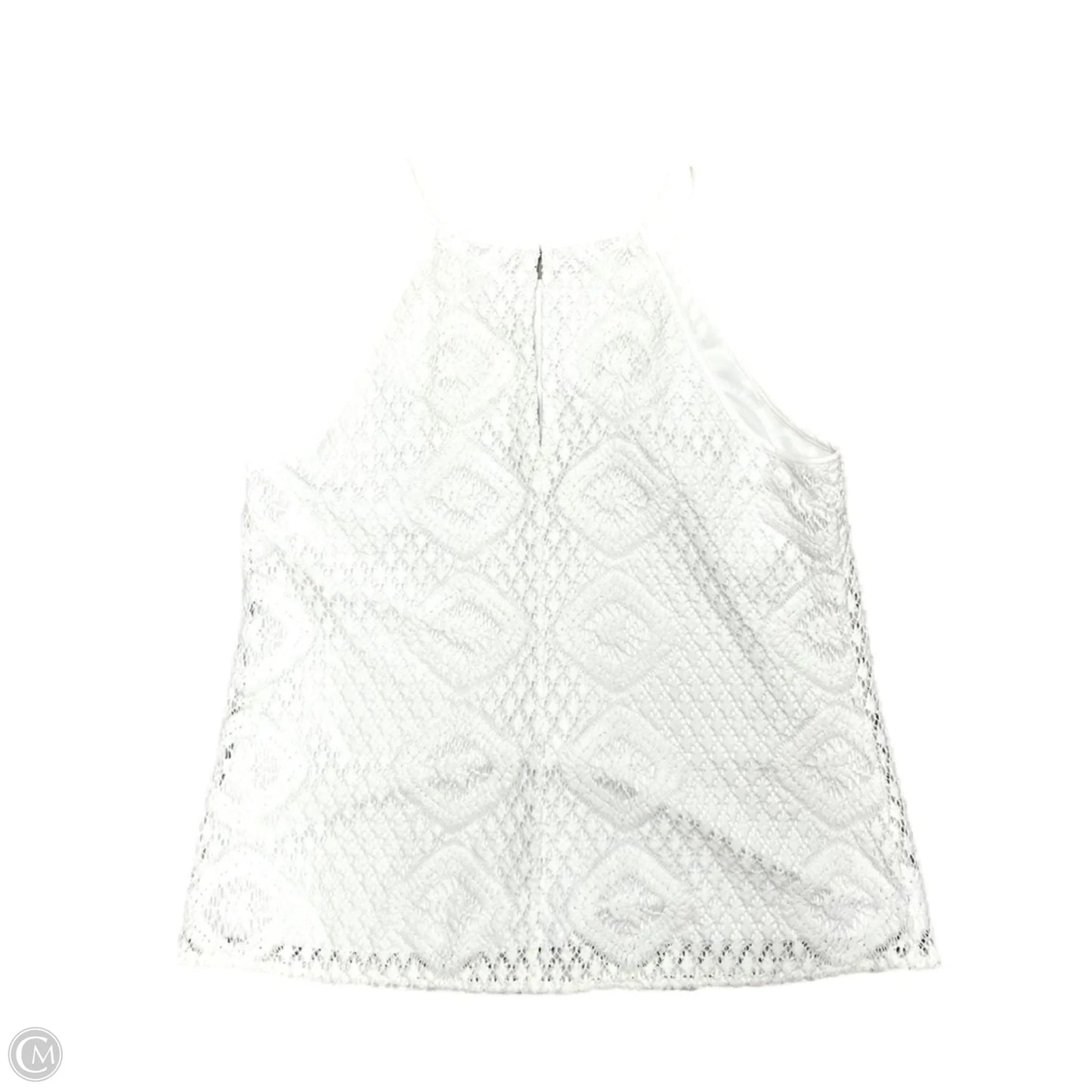 Top Sleeveless Designer By Lilly Pulitzer In White, Size: L