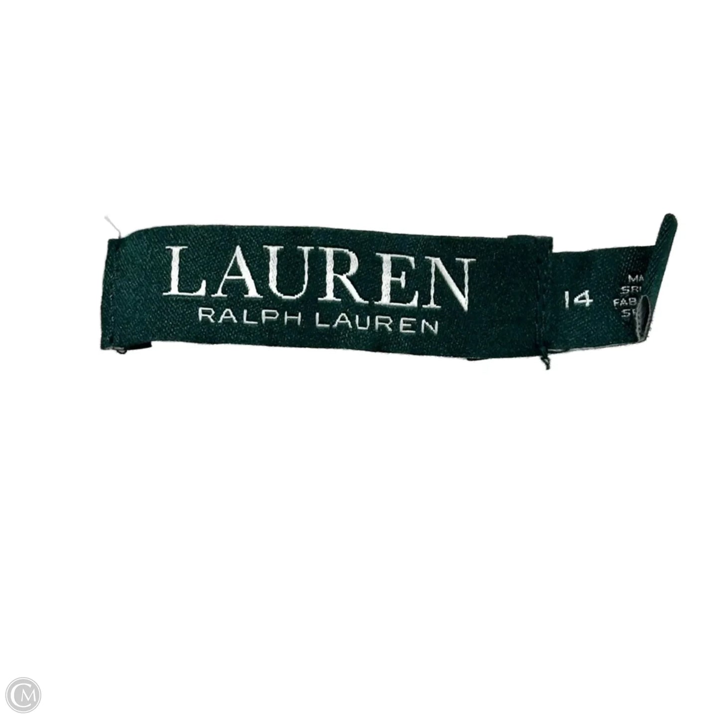 Dress Casual Maxi By Lauren By Ralph Lauren In Black & White, Size: L