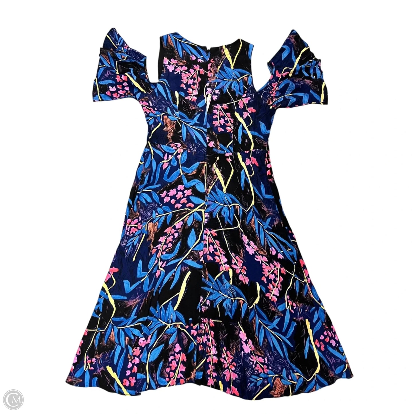 Dress Casual Midi By Maeve In Blue & Pink, Size: S