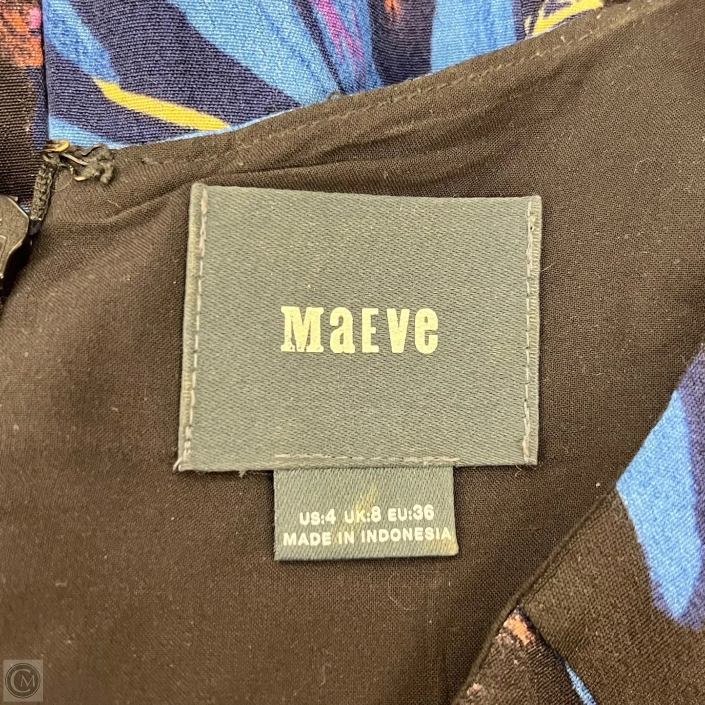 Dress Casual Midi By Maeve In Blue & Pink, Size: S