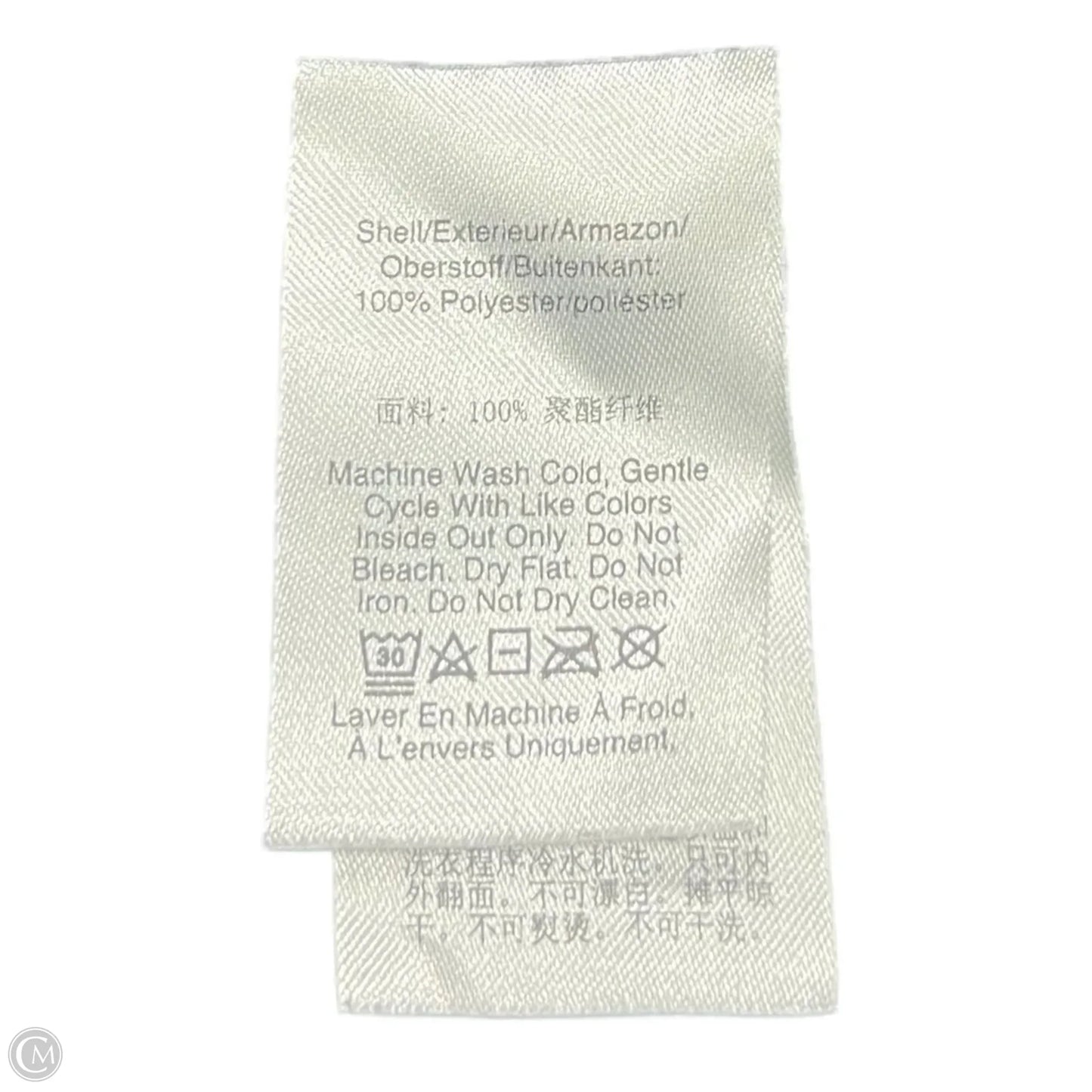 Top Long Sleeve By Dkny In Black & Silver, Size: M