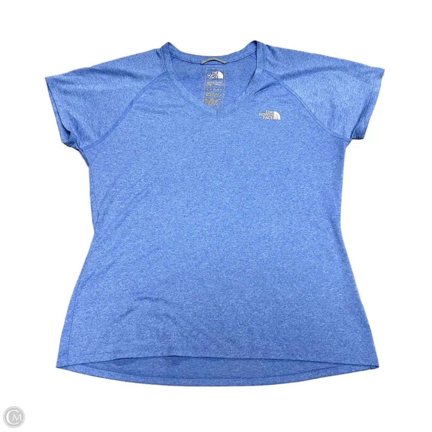 Athletic Top Short Sleeve By The North Face In Blue, Size: L