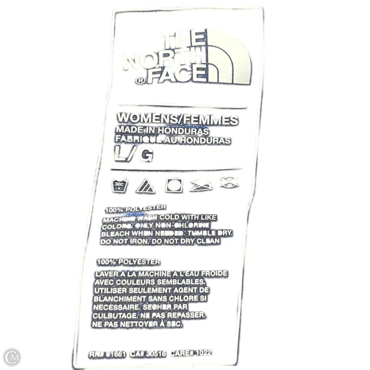 Athletic Top Short Sleeve By The North Face In Blue, Size: L