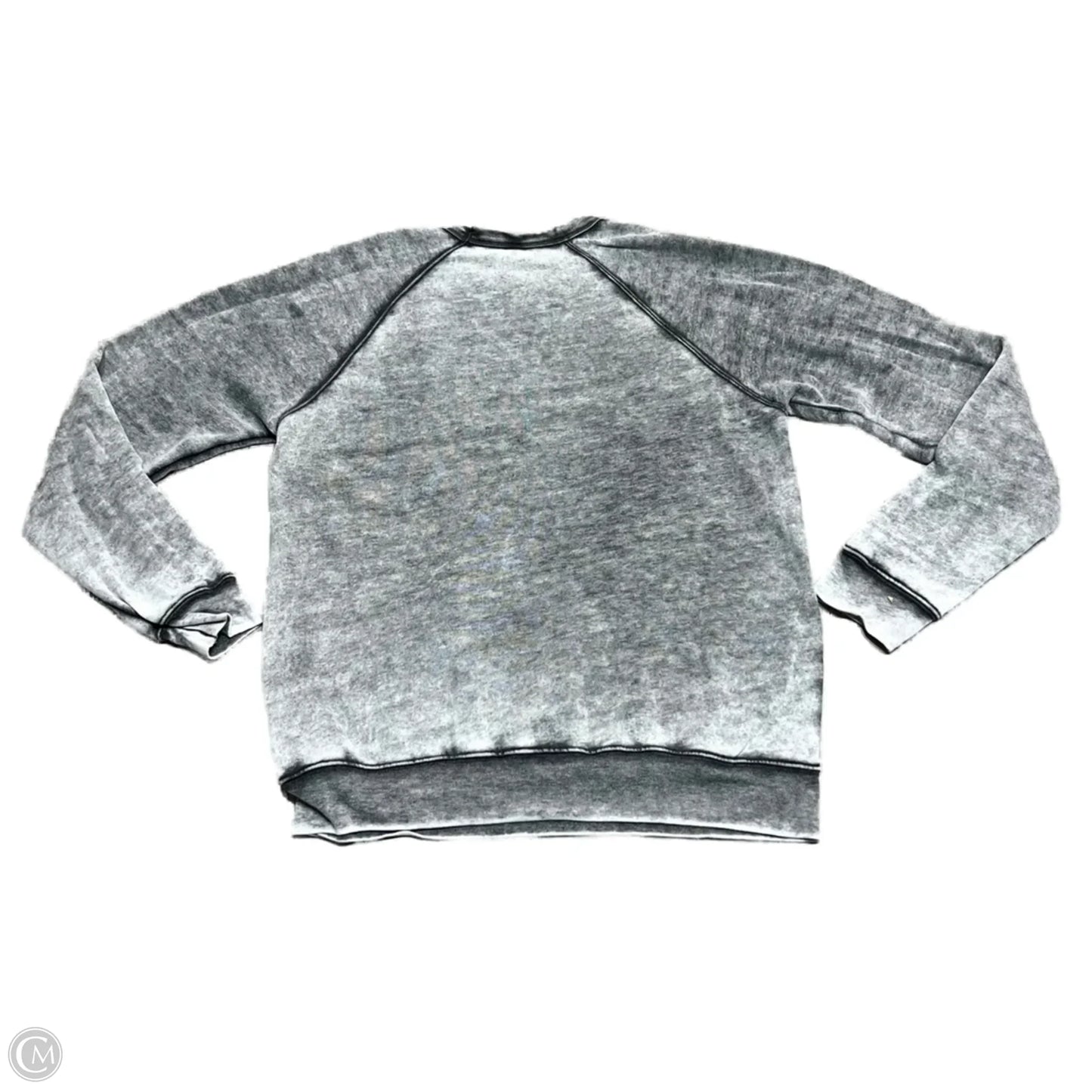 Top Long Sleeve By Bella + Canvas In Grey, Size: M