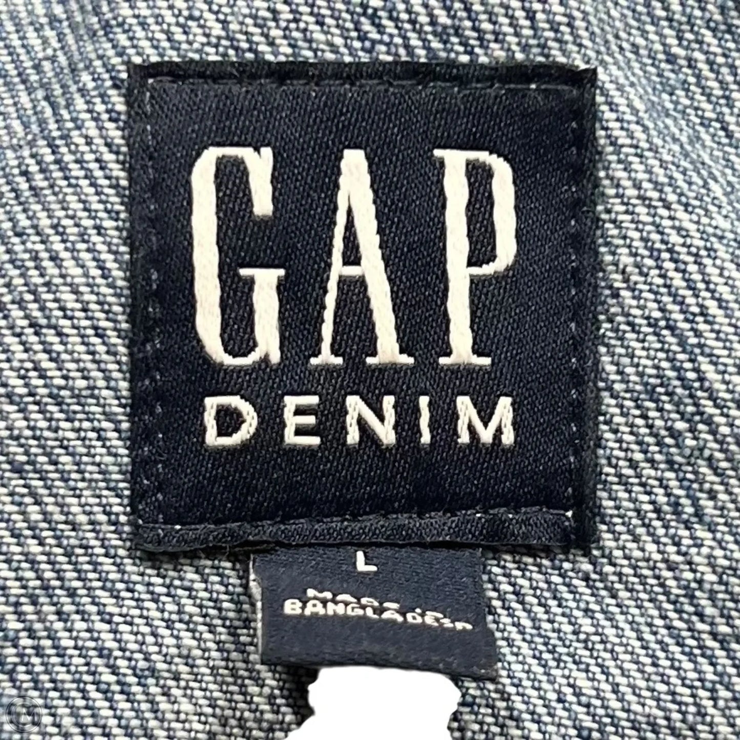 Jacket Denim By Gap In Blue, Size: L