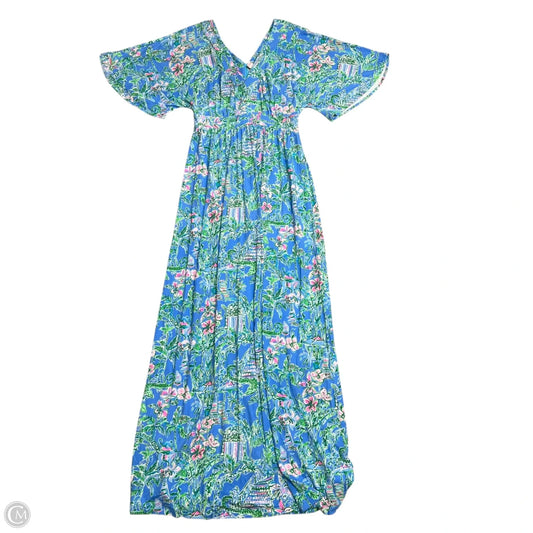 Dress Designer By Lilly Pulitzer In Blue & Green, Size: S