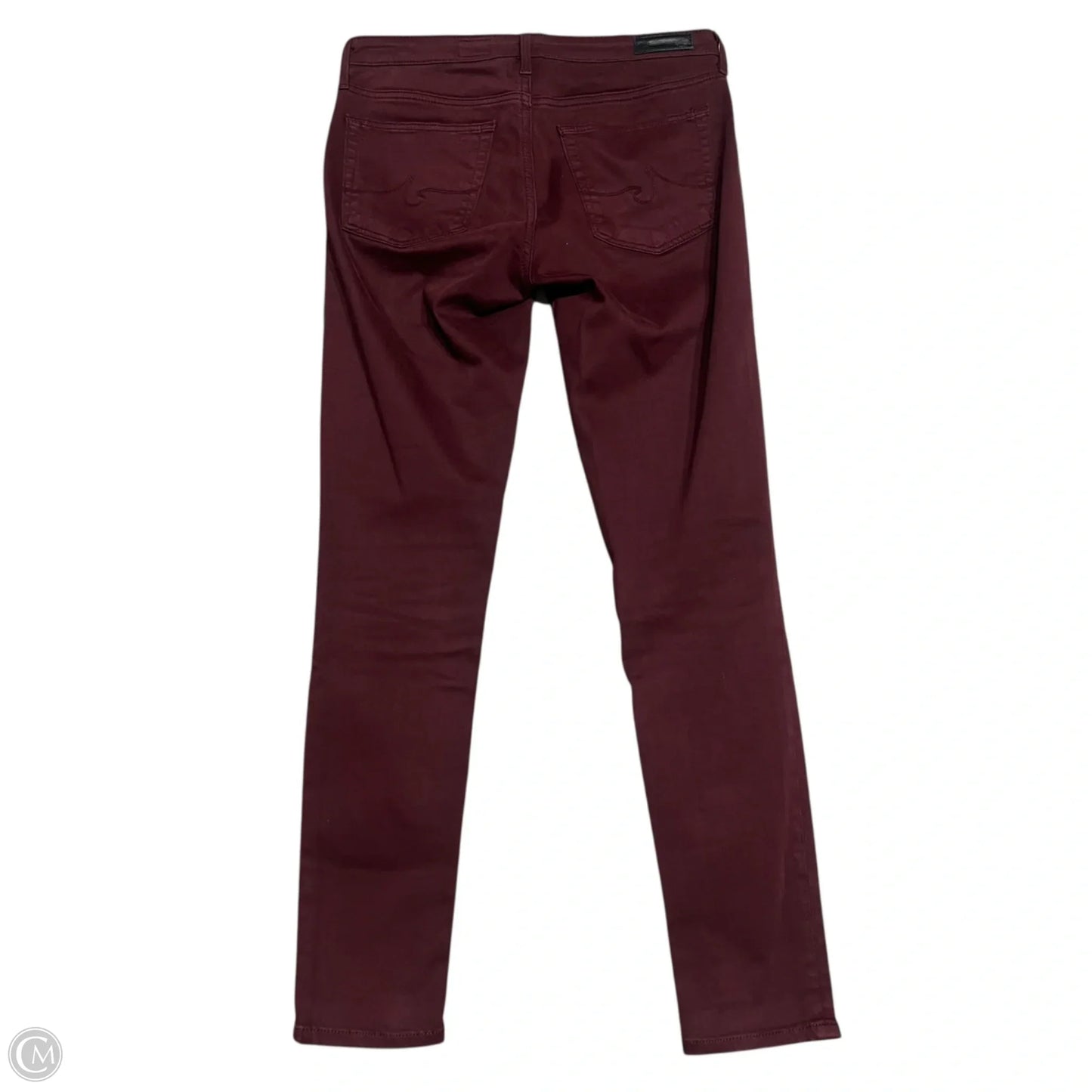 Jeans Skinny By Adriano Goldschmied In Maroon, Size: 2