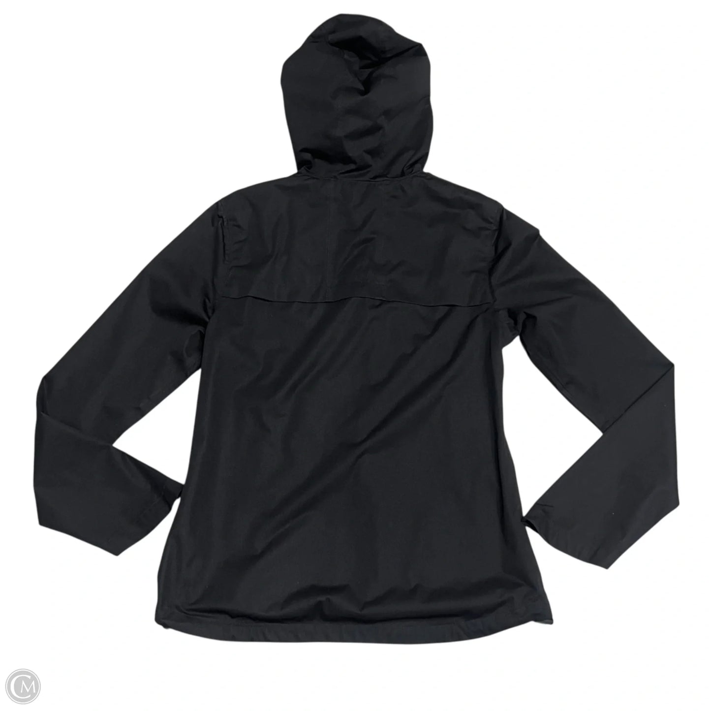 Athletic Top Long Sleeve Hoodie By Asics In Black, Size: S
