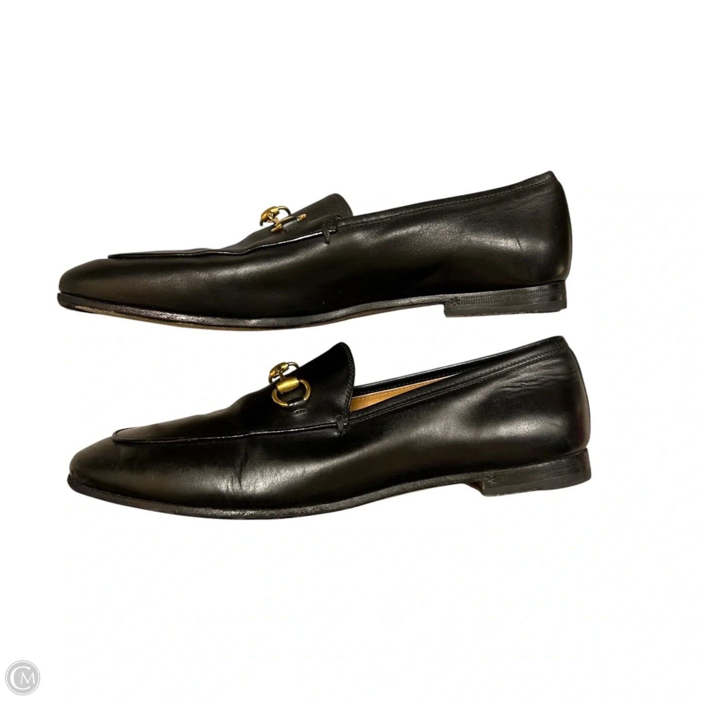 Shoes Luxury Designer By Gucci In Black, Size: 8.5