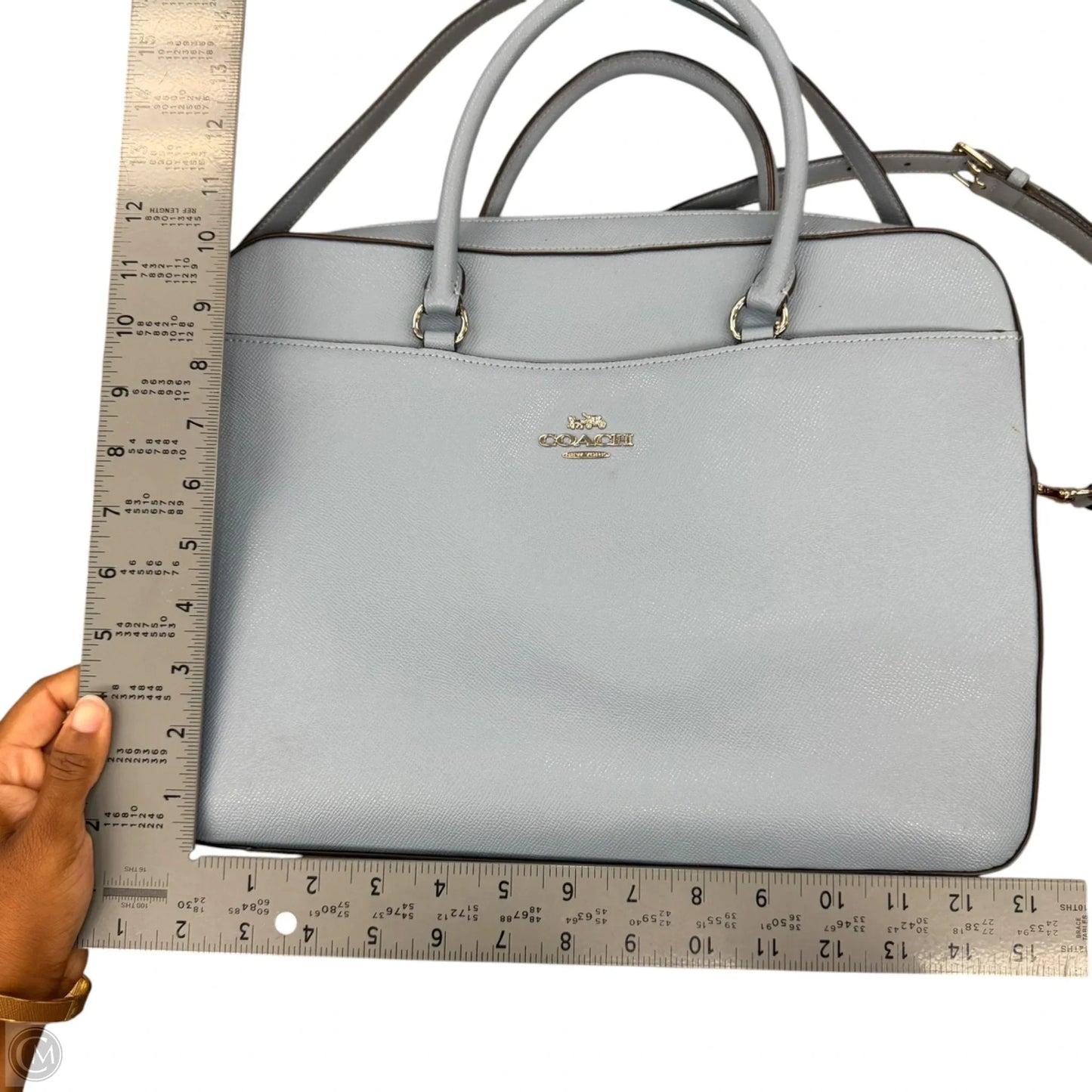 Laptop Bag Designer By Coach, Size: Large