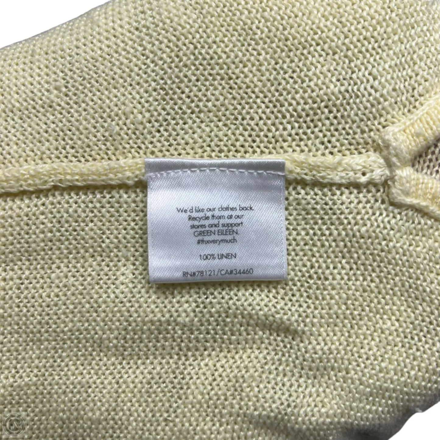Sweater By Eileen Fisher In Yellow, Size: 2x
