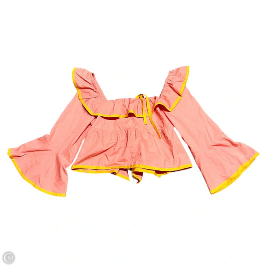 Top Long Sleeve By Maeve In Coral, Size: S
