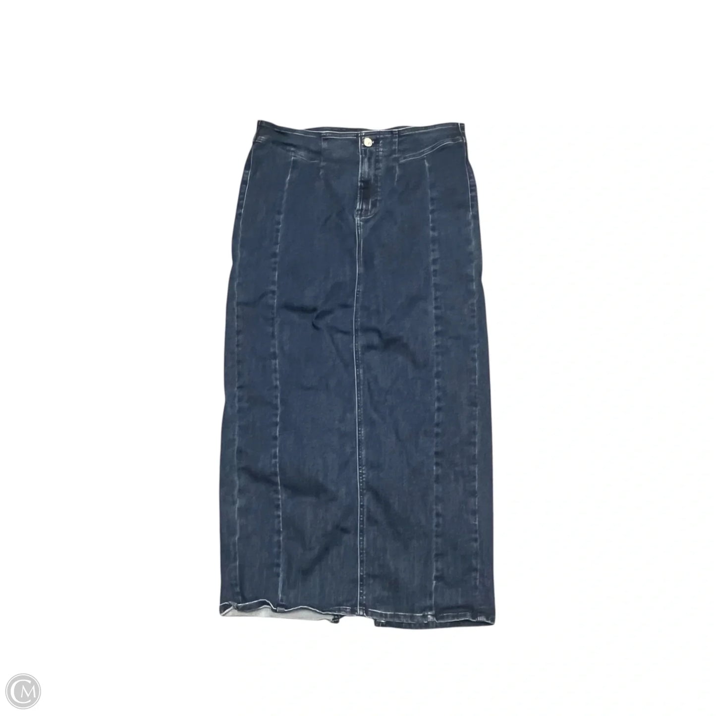 Skirt Maxi By American Eagle In Blue Denim, Size: 14