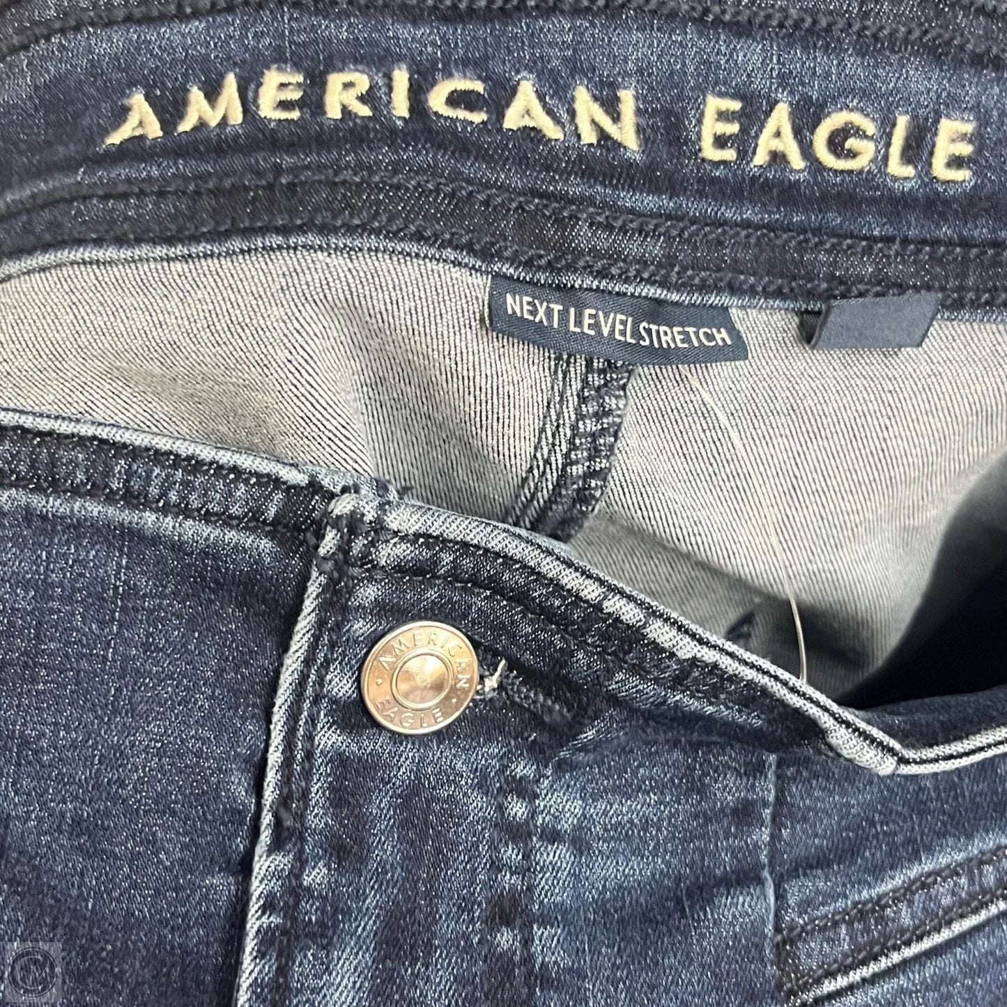 Skirt Maxi By American Eagle In Blue Denim, Size: 14
