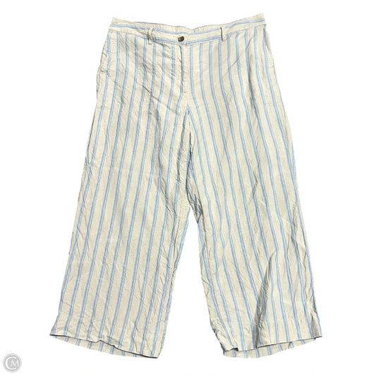 Pants Linen By J. Jill In Striped Pattern, Size: L