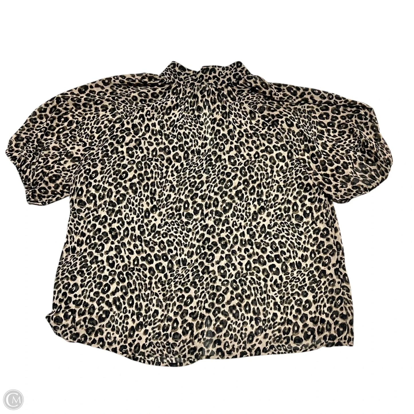Blouse Short Sleeve By Sanctuary In Animal Print, Size: Xl