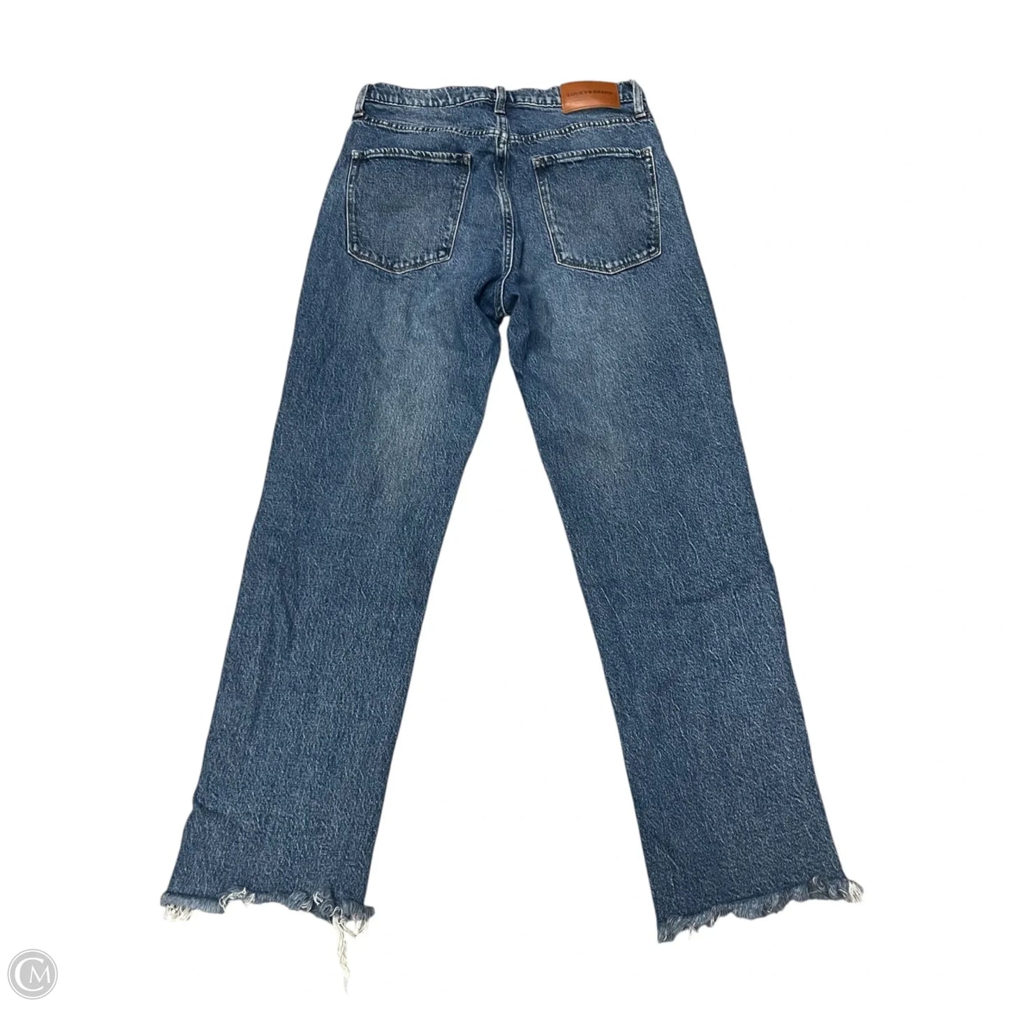 Jeans Straight By Lucky Brand In Blue Denim, Size: 6
