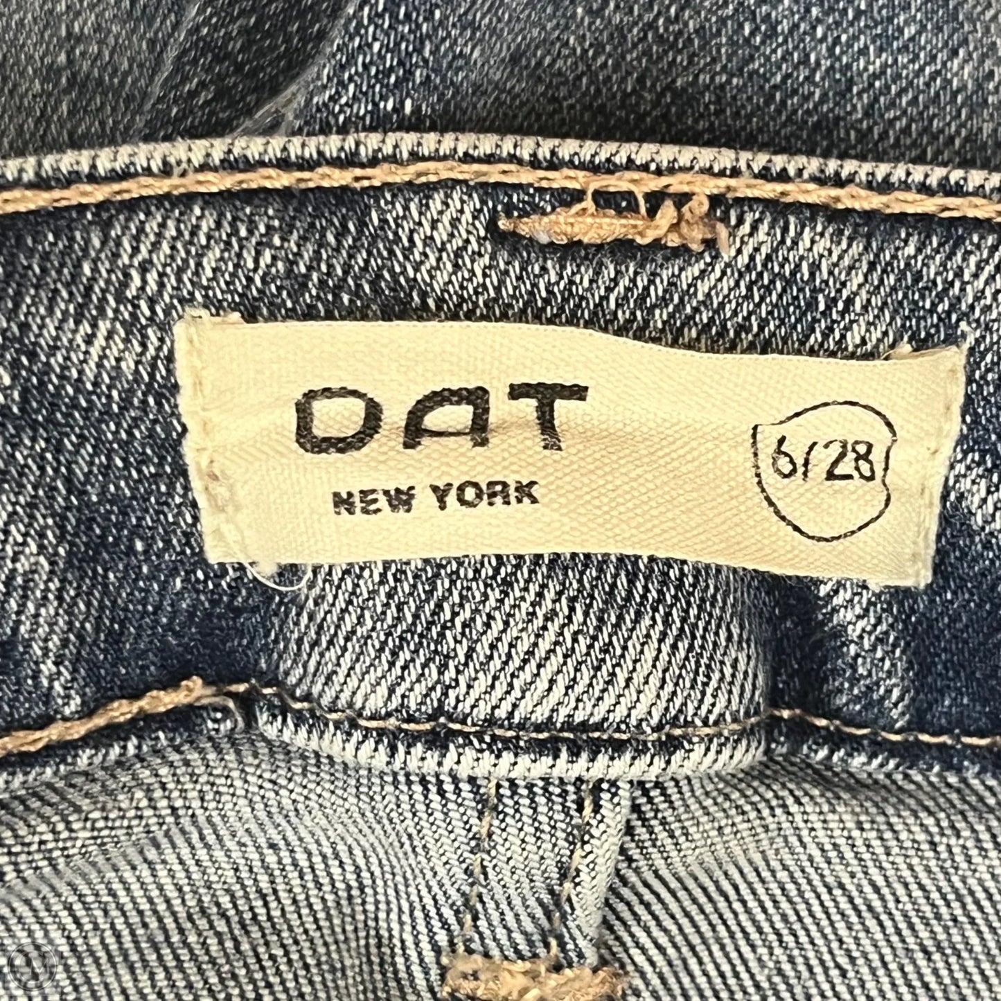 Jeans Straight By Oat In Blue Denim, Size: 6
