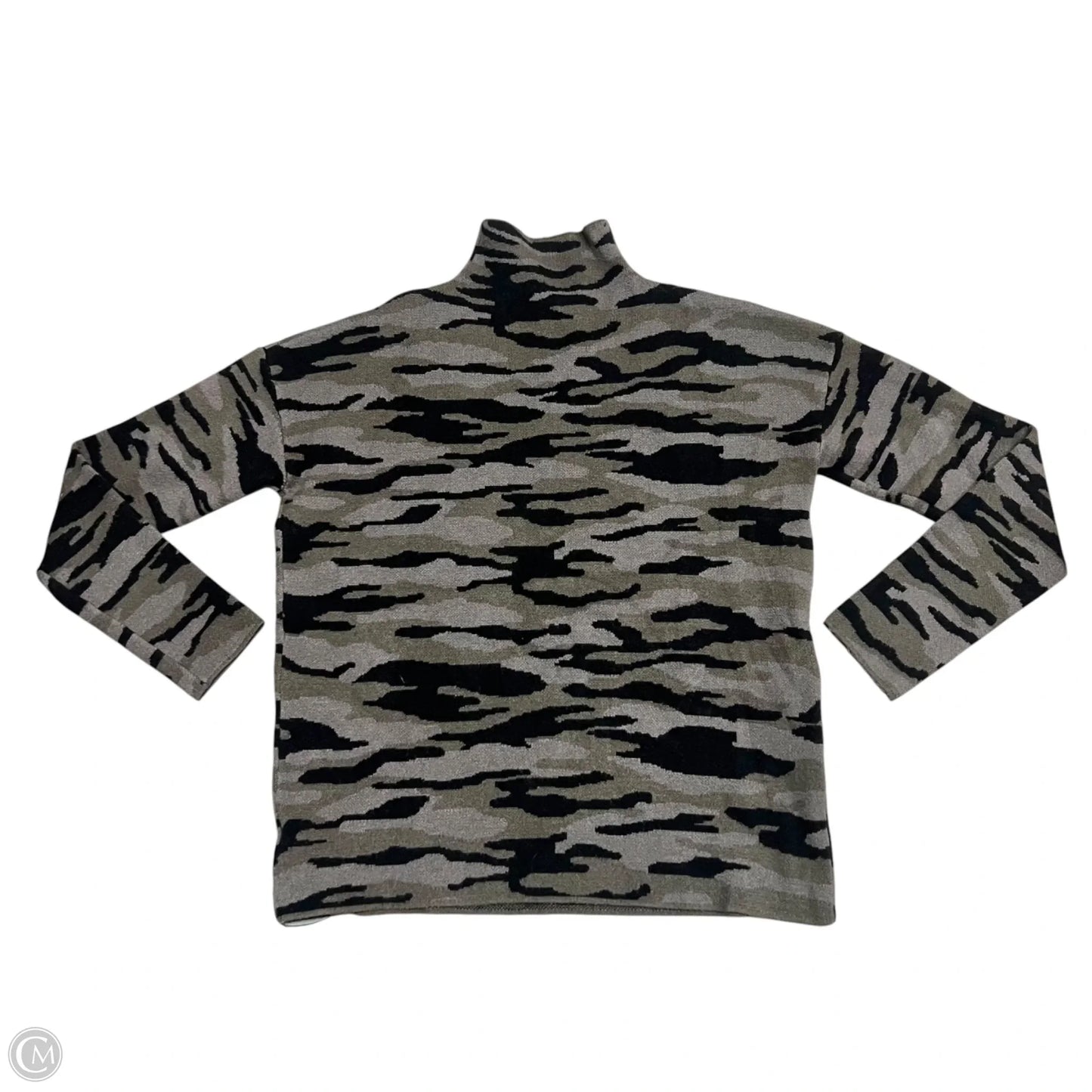 Sweater By Tahari By Arthur Levine In Camouflage Print, Size: S