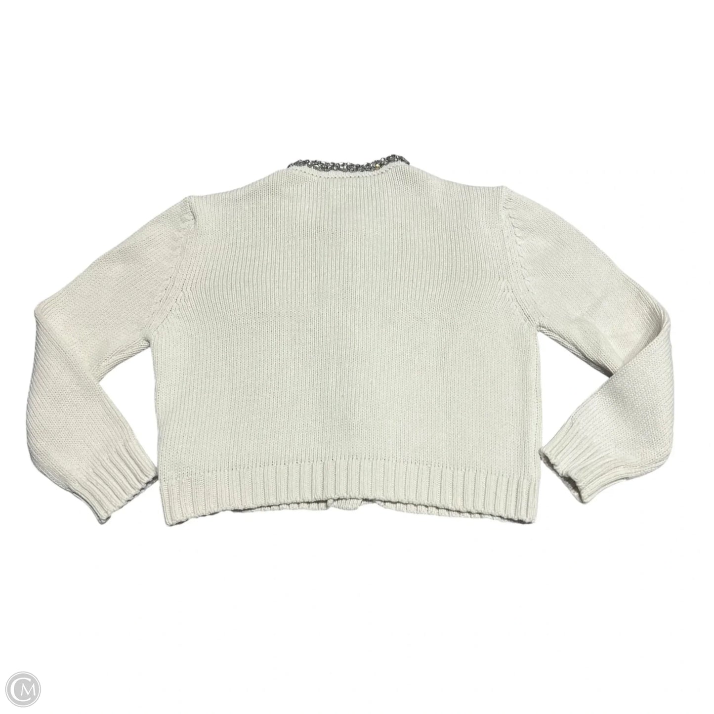 Sweater Cardigan By Zara In Cream, Size: S
